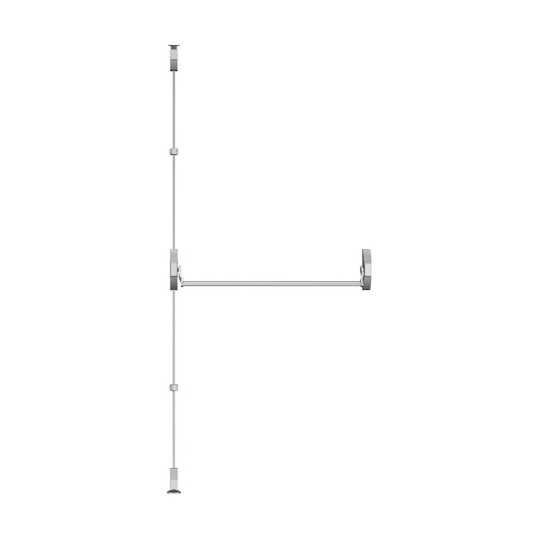 Barra Anti-panico 2 Pontos Travamento (vertical e horizontal) Push Pintura Prata