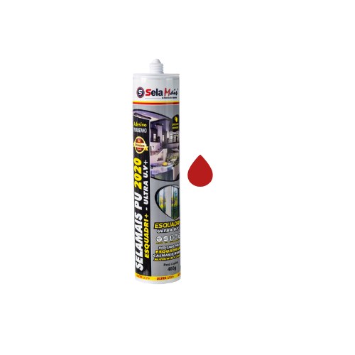 Adesivo Poliuretano PU40 Flex 400G Vermelho