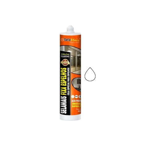 Adesivo PU Fixa Espelho Selamais 400G Branco